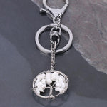 Porte-Clés Arbre de Vie "Stabilisation" en Howlite