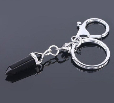 Porte-clés Hexa "Enracinement" en Onyx