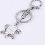 Porte-Clé Tortue "Stabilisation" en Howlite