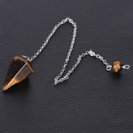 Pendule Reiki "Confiance et Protection" en Œil de Tigre