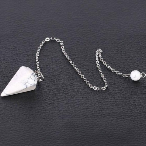 Pendule Reiki "Stabilisation" en Howlite