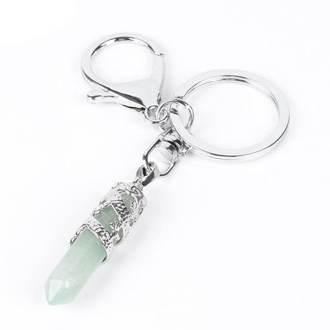 Porte-clés Dragon "Connaissance" en Aventurine Verte