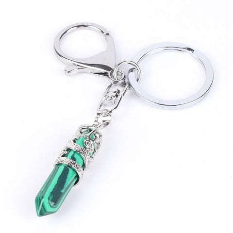 Porte-clés Dragon "Persuasion" en Malachite