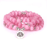 Mala Classique "Tendresse" en Quartz Rose de Madagascar