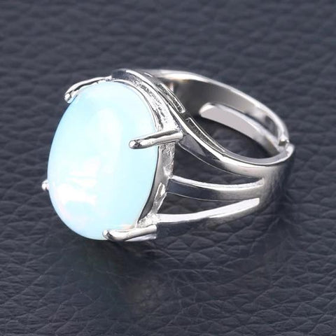 Bague Ovale "Douceur" en Opale