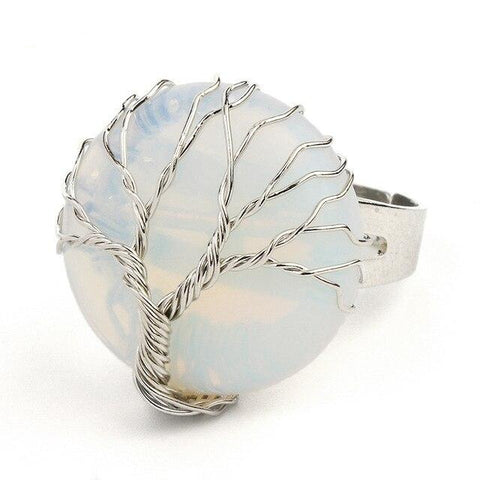Bague Arbre de Vie "Douceur" en Opale