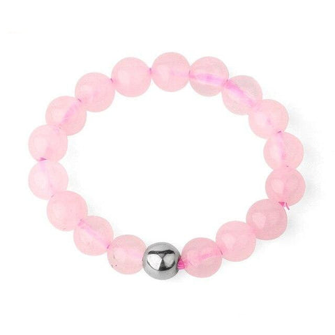 Bague Perle "Tendresse" en Quartz Rose