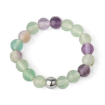 Bague Perle "Concentration" en Fluorite