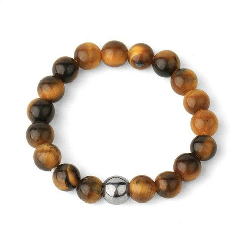 Bague Perle "Confiance et Protection" en Œil de Tigre