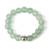 Bague Perle "Connaissance" en Aventurine Verte