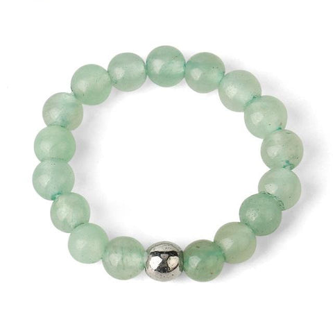 Bague Perle "Connaissance" en Aventurine Verte