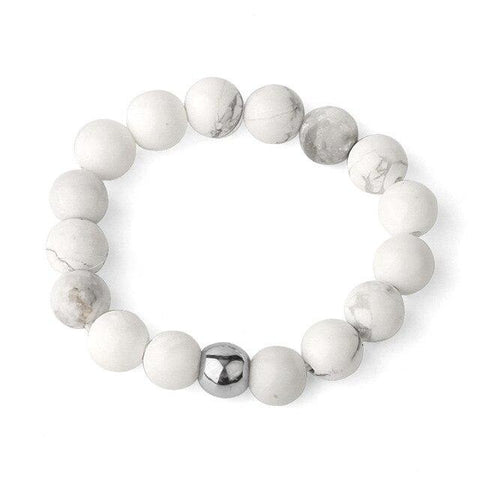 Bague Perle "Stabilisation" en Howlite