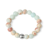 Bague Perle "Bonheur et Tendresse" en Amazonite