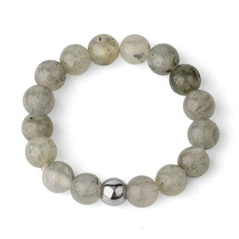 Bague Perle "Bouclier de Protection" en Labradorite
