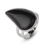 Bague Goutte "Enracinement" en Onyx