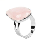 Bague Goutte "Tendresse" en Quartz Rose