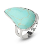 Bague Goutte "Équilibre" en Turquoise