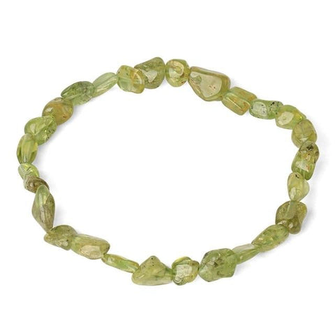 Bracelet Baroque "Pureté" en Olivine