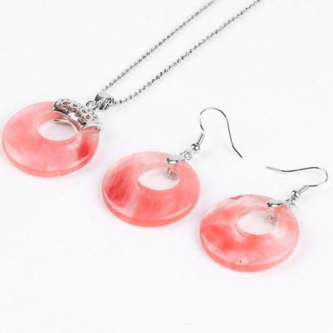 Ensemble Solaire Aztèque "Apaisement" en Tourmaline Rose