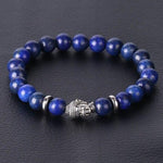 Bracelet Bouddha Argenté "Regain de Confiance" en Lapis Lazuli