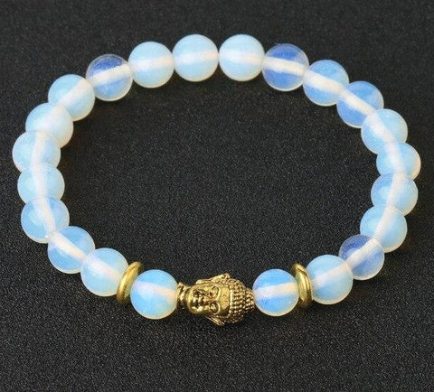 Bracelet Bouddha Doré "Douceur" en Opale