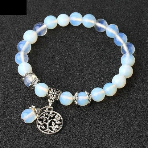 Bracelet Arbre de Vie "Douceur" en Opale