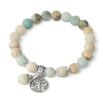 Bracelet Arbre de Vie "Bonheur et Tendresse" en Amazonite