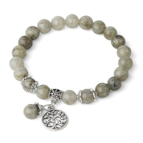 Bracelet Arbre de Vie "Bouclier de Protection" en Labradorite