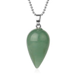 Pendentif Larme "Connaissance" en Aventurine Verte