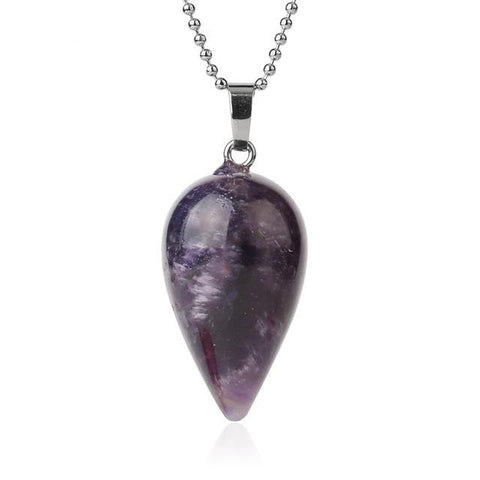 Pendentif Larme "Humilité" en Améthyste