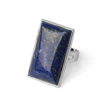 Bague Rectangle "Regain de Confiance" en Lapis Lazuli