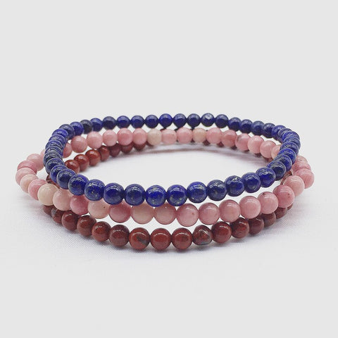 Ensemble de 3 Mini Bracelets "Anti-Dépression"
