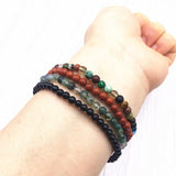 Ensemble de 4 Mini Bracelets "Stabilité et Renaissance"