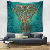 Toile Murale Mandala Éléphant - 7 Styles disponibles