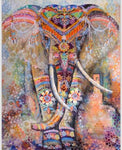 Toile Murale Mandala Éléphant - 7 Styles disponibles
