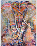 Toile Murale Mandala Éléphant - 7 Styles disponibles